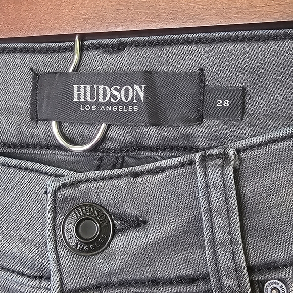 Hudson Blake Slim‎ Straight Leg Jeans Voss Gray Men 28 - Picture 3 of 15